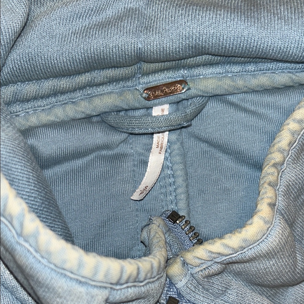 AWESOME sz S FREE PEOPLE CHAMBRAY BLUE QUILTED Jacket runs big BOHO - Picture 4 of 10